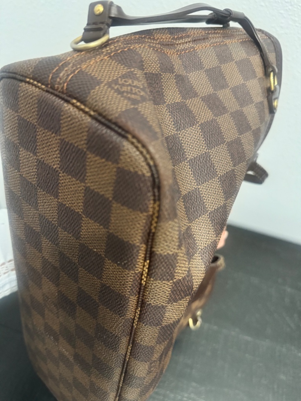 Louis Vuitton Neverfull Damier Ebene Tote PM Brown Canvas - Picture 8 of 16